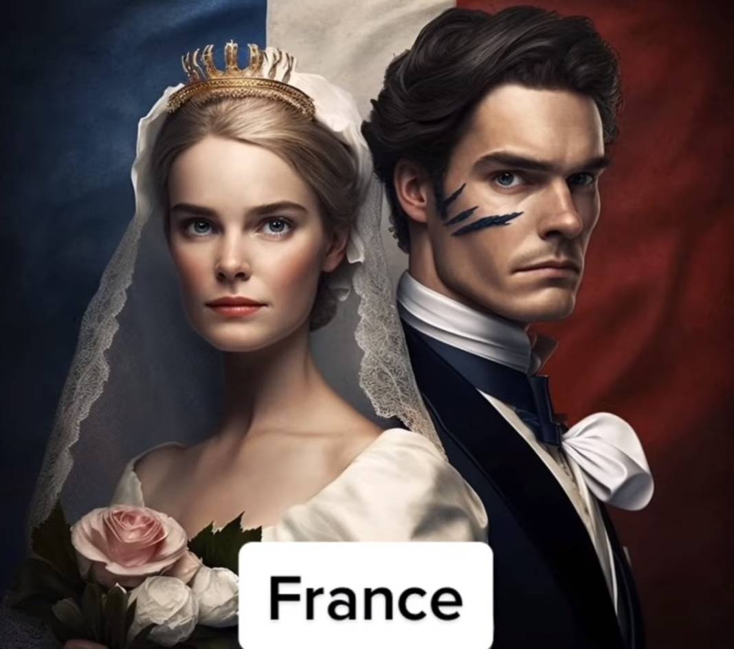 Yapay zekaya sordular, resmetti: İşte Türkiye dahil yapay zekaya göre gelin ve damat olarak ülkeler... 8